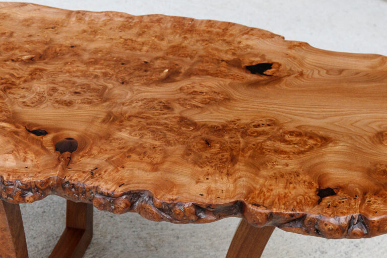 table basse loupe d orme