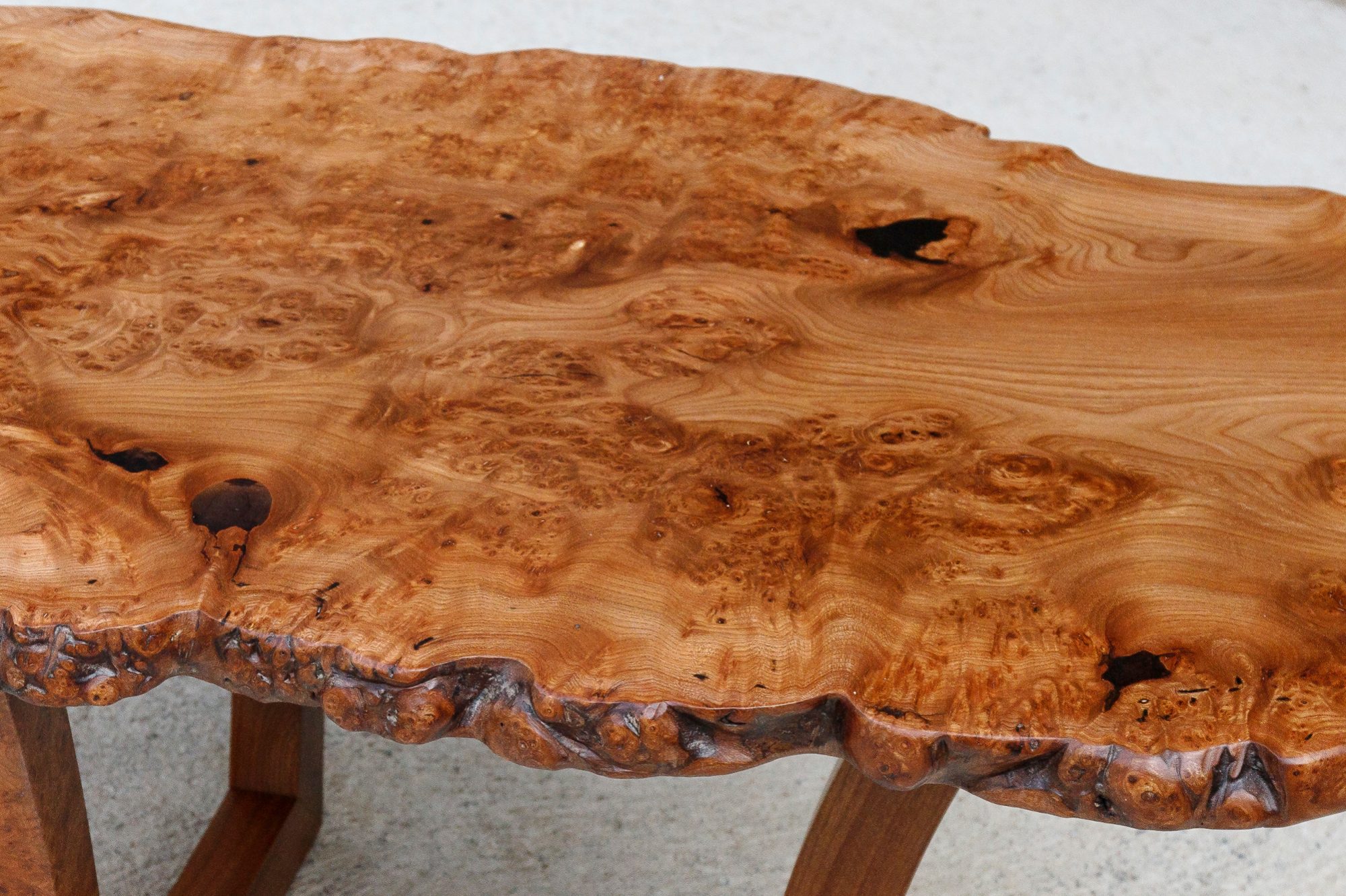 table basse loupe d orme